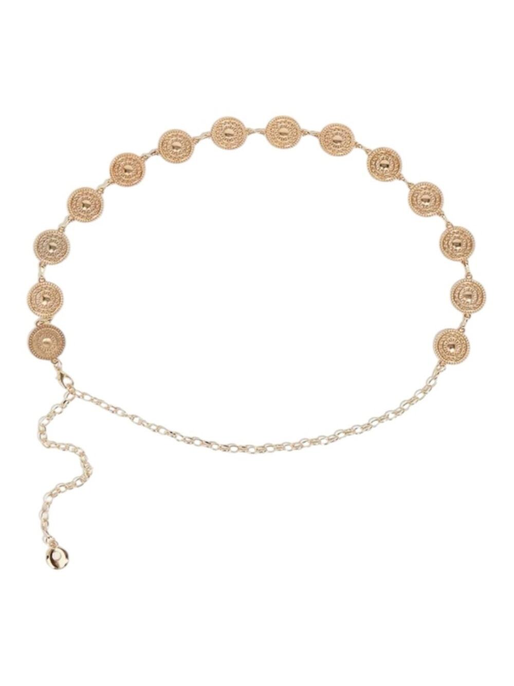 Gold Bohemian Medallion Chain Belt